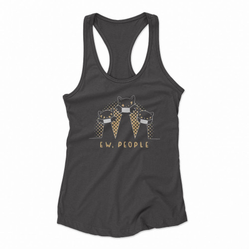 Ew People Cat Women Racerback Tank Tops