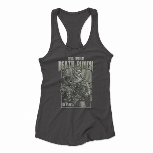 Five Finger Death Punch Gy6 Women Racerback Tank Tops