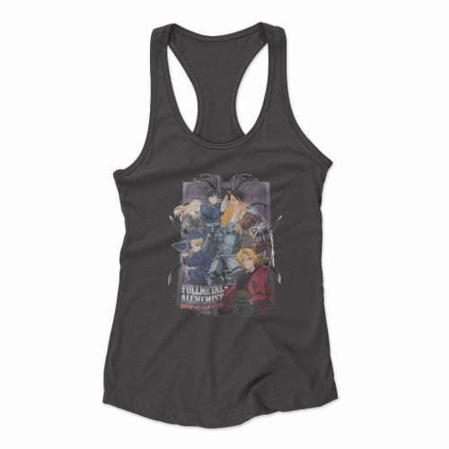 Fullmetal Alchemist Brotherhood Logo Art Love Women Racerback Tank Tops