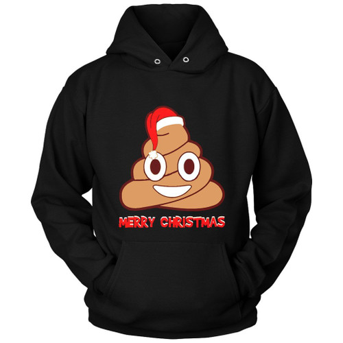 Poop Emoji Merry Christmas Santa Hat Winter Unisex Hoodie