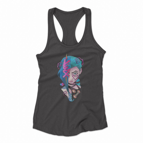 Jinx Arcane Pop Women Racerback Tank Tops