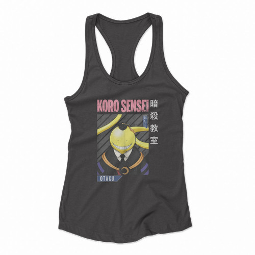 Koro Sensei Manga Assassination Classroom Women Racerback Tank Tops Koro Sensei Manga Assassination Classroom Women Racerback Tank Tops