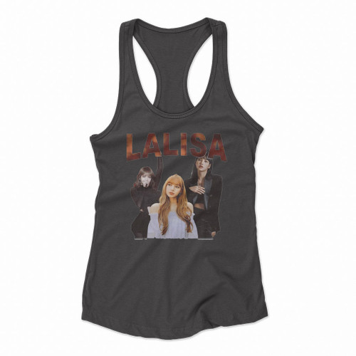 Lalisa Blackpink Vintage Logo Art Women Racerback Tank Tops