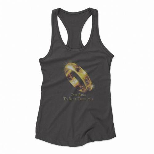 Lord Of The Rings One Ring Women Racerback Tank Tops