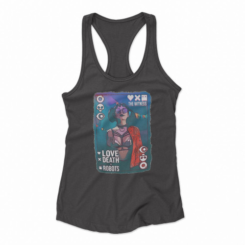 Love Death and Robots The Witness Tv Series Women Racerback Tank Tops