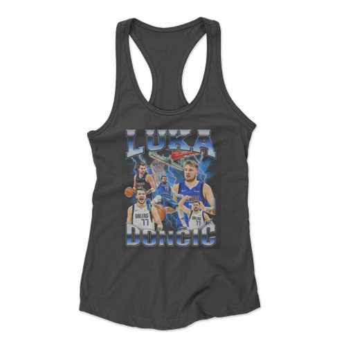 Luka Doncic Vintage 90s Inspired Women Racerback Tank Tops