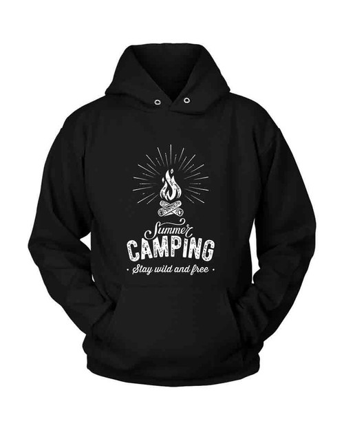 Summer Camping Stay Wild And Free Unisex Hoodie