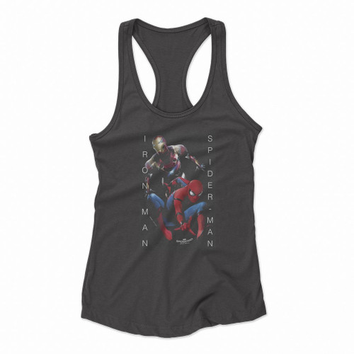 Marvel Spider Man Homecoming Iron Man Women Racerback Tank Tops