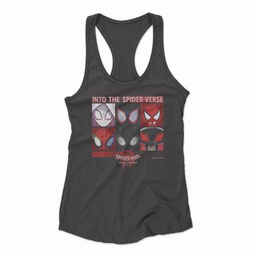 Marvel Spider Man Spiderverse Square Women Racerback Tank Tops