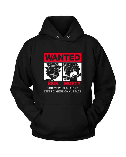 Wanted Rick Morty Unisex Hoodie