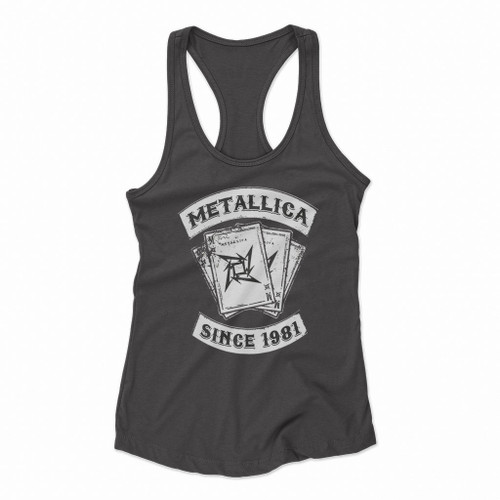 Metallica Band Vintage Metallica Tour 2022 Women Racerback Tank Tops