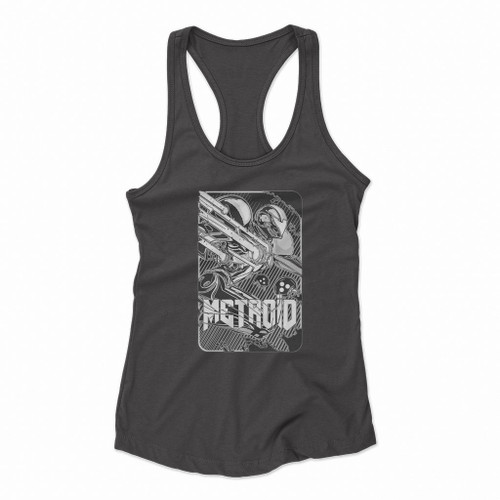 Metroid The Album Art Women Racerback Tank Tops