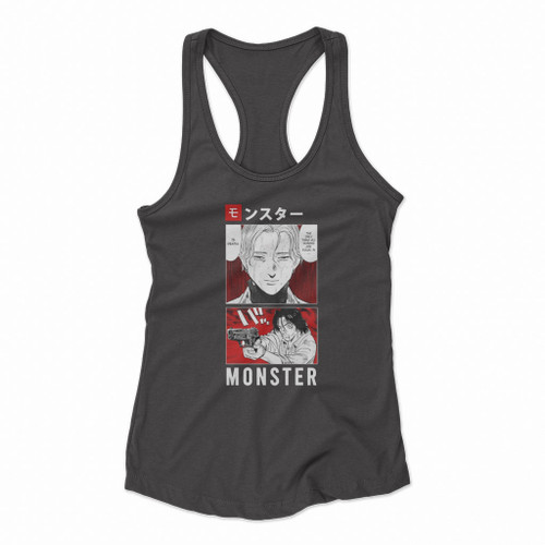 Monster Johan Liebert Kenzo Tenma Women Racerback Tank Tops