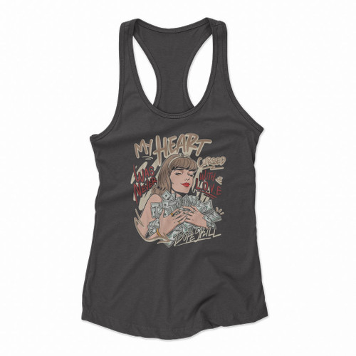 My Heart Was Never Women Racerback Tank Tops