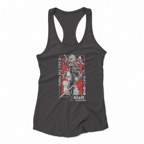 Nier Automata 2b Yorha No2 Type B Women Racerback Tank Tops