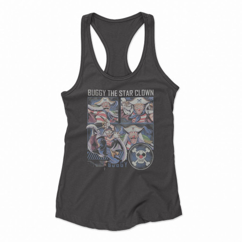 One Piece Buggy The Star Clown Women Racerback Tank Tops