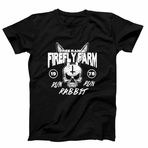 Firefly Farms Run Rabbit Run Relaxed Fit Man's T-Shirt Tee