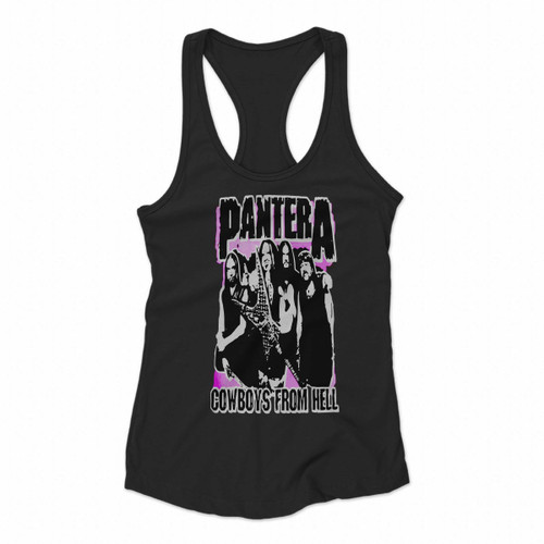 Pantera Cowboys From Hell Women Racerback Tank Tops