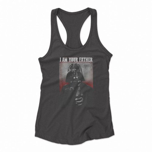 Stern Vader I am Your Father Finger Women Racerback Tank Tops