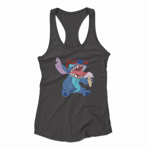 Stitch Ice Cream Lilo And Stitch Women Racerback Tank Tops