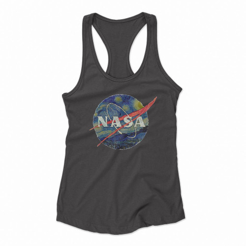 Van Gogh Nasa Women Racerback Tank Tops