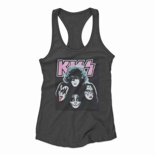 Vintage Kiss Band Graphic Rock Heavy Metal Women Racerback Tank Tops