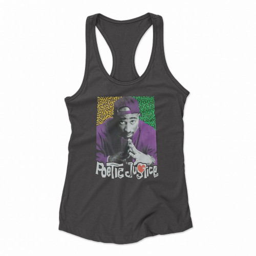 Vintage Tupac Shakur Poetic Justice Women Racerback Tank Tops