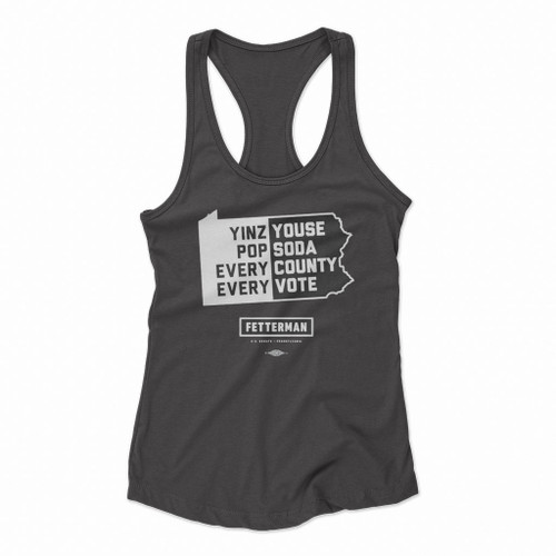 Yinz Youse Pop Soda Every County Every Vote Women Racerback Tank Tops