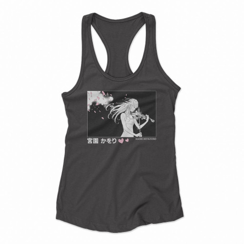 Your Lie In April Anime Kaori Women Racerback Tank Tops