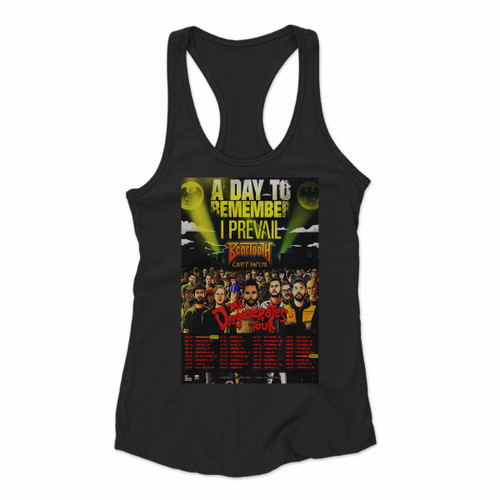 A Day To Remmber Poster Tour Women Racerback Tank Tops