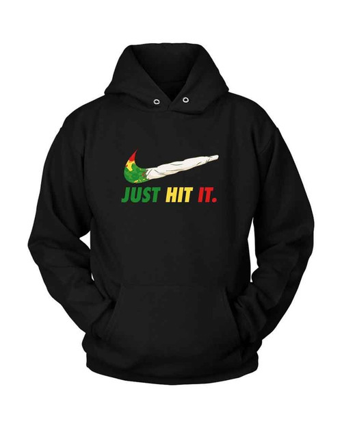 Just Hit It Nike Parody Cannabis Unisex Hoodie