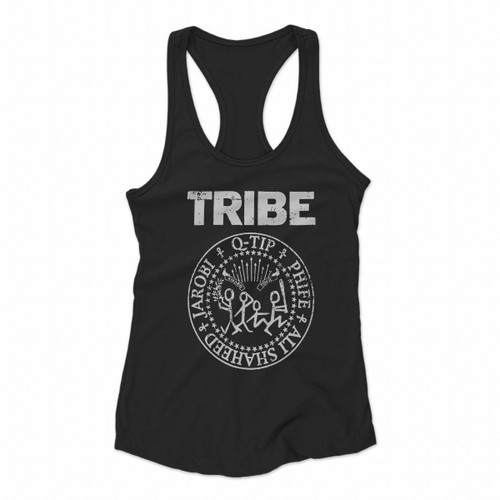 A Tribe Called Quest Atcq Logo Tribe Jaroni Q Tip Phife And Ali Shaheed Women Racerback Tank Tops