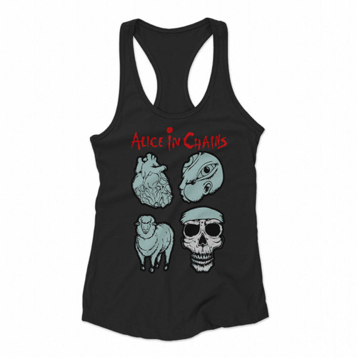 Alice In Chains Symbols Women Racerback Tank Tops