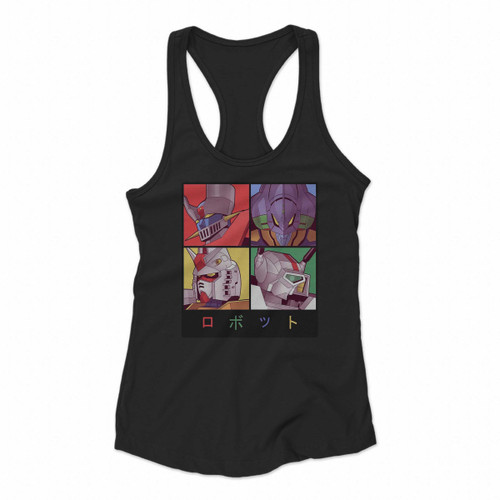 Anime Robot Gundam Hero Mechaz Women Racerback Tank Tops