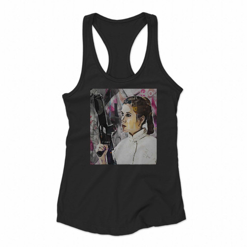 Art Of Princess Leia Force Women Racerback Tank Tops