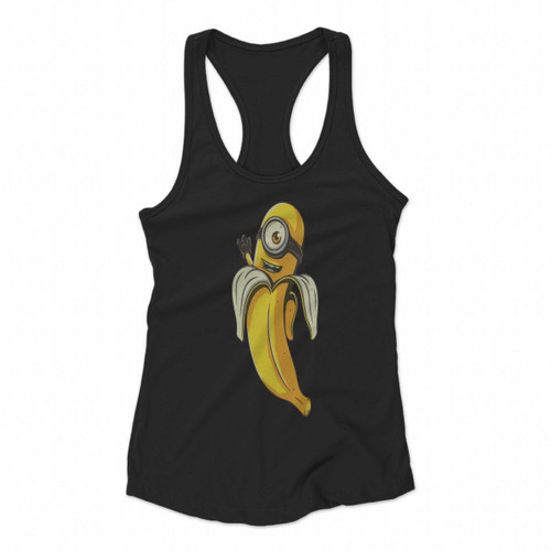 Banana Minion Women Racerback Tank Tops