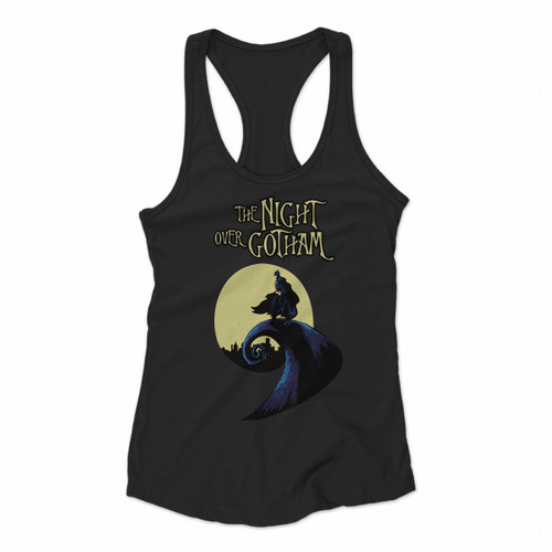 Batman Nightmare The Night Over Goth Women Racerback Tank Tops