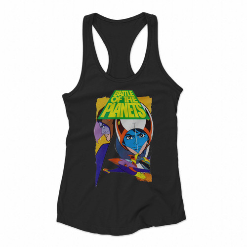 Battle Of The Planets Cartoon Retro Women Racerback Tank Tops