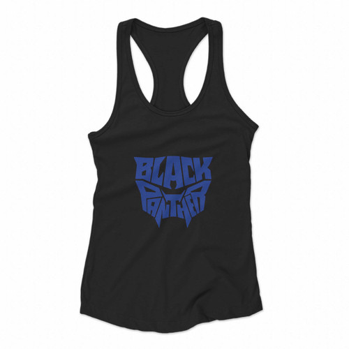 Black Panther Logo Mask Women Racerback Tank Tops