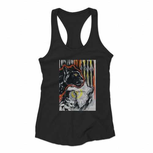 Black Panther Wakanda Forever Women Racerback Tank Tops
