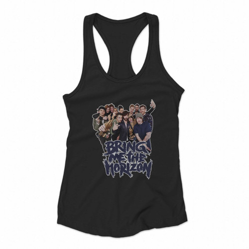 Bring Me To The Horizon Bmth Logo Women Racerback Tank Tops