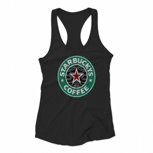 Bucky Barnes The Winter Soldier Coffee Women Racerback Tank Tops