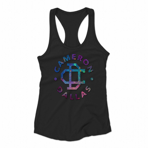 Cameron Dallas Galaxy Clip Women Racerback Tank Tops