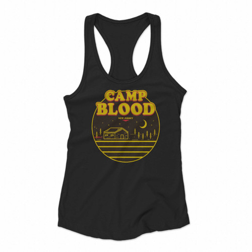 Camp Bloody New Jersey Women Racerback Tank Tops