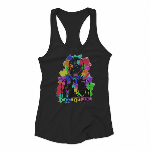 Coldplay Abstract Colour Women Racerback Tank Tops