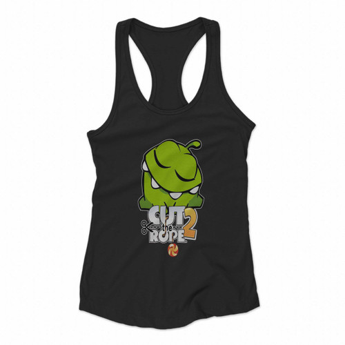 Cut The Rope Om Nom Smiley Women Racerback Tank Tops