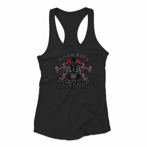 Dark Side Gym Darth Vader Women Racerback Tank Tops