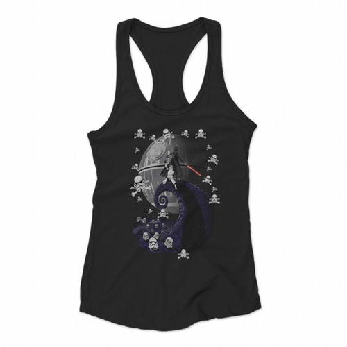 Darth Vader The Nightmare Before Empire Troopers Head Women Racerback Tank Tops