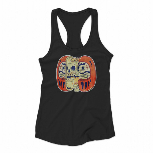 Daruma Anatomy Japanese Women Racerback Tank Tops