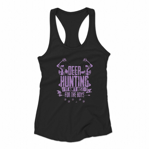 Deer Hunting For The Boys Women Racerback Tank Tops